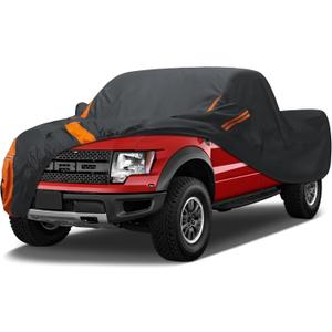 Heavy Duty Waterproof Car Cover for Trucks All Weather, UV Resistant, Snowproof Fit Length 210 inches Regular Cab Short Box Ford Ranger/F100,Chevy C10 S10,Ram 150/250,Nissan Frontier etc