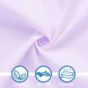 Crib Sheets Girl, 2 Pack Baby Sheets for Standard Crib Mattress & Toddler Bed Mattress, Snug Fit Breathable Soft Fitted Crib Sheet, Pink & Violet