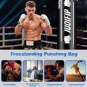 Freestanding Punching Bag with Stand, Men Standing Kickboxing Bag, Heavy Boxing for Adult Teens, Suitable for MMA Dummy Karate Home Gym Training Equipment Excludes Gloves and Pumps