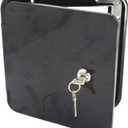 X-Haibei RV Trailer Electric Power Cord Cable Hatch Camper Hose Storage Door Compartment Lock 2 Keys W 6-1/4 inch, H 6-3/4 inch (Black)