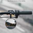 KEMIMOTO Premium Billet Aluminum Motorcycle Mirrors, 7/8'' Handlebar Mount, Compatible with E-Bikes, Scooters, ATVs, and UTVs