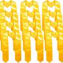 GraduationMall 12 Pieces 72 Inch Plain Graduation Stole Bulk Sublimation Blank Honor Graduation Sash Unisex Adult (Gold / 12 Pack)