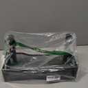 Under Desk Cable Management Tray No Drill, Metal Mesh Cable Management Under Desk with Clamp Mount, 2 Hole Cable Tray with Wire Management and Cord Organizer for Home Office Standing Desk (13.38", Black)