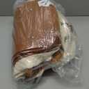 Weekender Bags for Women, Travel Tote Duffle Bag Carry On Overnight Bag with Cosmetics Bag and Crossbody Purse for Gym Hospital, Gifts for Women, Beige Brown (Medium)