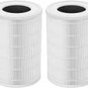 Replacement Air Filter Compatible with 1000 Air Purifier, 3 in 1 True Filter, High-Efficiency Activated Carbon 2-Pcs
