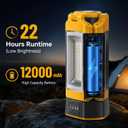 12000mAh Rechargeable Camping Light with Stand 73.2''