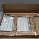 2-Step Aluminum Ladder,Lightweight Folding Step Stool with Extra-Wide Anti-Slip Steps,330 lbs Capacity,Compact Space-Saving Design for Home,Kitchen and OfficeWhite&Woodgrain