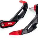 Motorcycle Handguards Compatible with 2025 Ninja 500 SE Ninja 400 300 250R 2026 ZX6R ZX10R ZX4RR ZX14R Ninja 1100SX 1000SX CNC Brake Clutch Lever Guards Protector (Red)