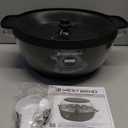 West Bend Stir Crazy Hot Oil Popcorn Popper, Popcorn Maker Machine with Large Serving Bowl Lid and Stirring Rod, 6 Qt, Black