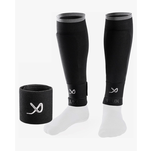 LUX Soccer Sleeves w/FREE Guard Stays for Men/Boys/Youth Compatible w/Soccer Grip Sock L 