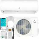 Garvee 11500 BTU Mini Split AC/Heating System, 115V WIFI Enabled Energy Efficient Mini Split Unit,Wall-Mounted Split Air Conditioner,Cools Up to 750 Sq.Ft, Heat Pump & Installation Kits