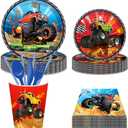 CC HOME Truck Party Pack - Serves 16 - Includes Plates, Cups, Napkins