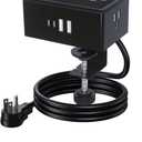 PD20W Desk Clamp Power Strip, Desktop Mount Surge Protector, Fast Charging Station, Desktop USB-C Outlets with 4 Outlets 4 USB Ports (2 USB C), Home Office Accessories Essentials (6FT)