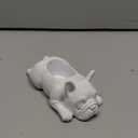 Resin Dog Succulent Planter Mini Puppy Air Plant Planter,French Bulldog Shape Cute Bonsai Flower Pots for Home Garden Office Desktop Decor (No Plants), White