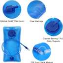 Hydration Backpack 18L with 2L Water Bladder Large Capacity & Lightweight Water Pack Backpack for Hiking,Cycling,Running (Dark blue 18L)