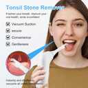 Electronic Tonsil Stone Remover with Camera, Tonsil Stone Removal Kit, 3 Suction Levels, Tonsil Stone Vacuum, Oral Care for Mouth Health, USB Rechargeable
