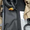 VIVOHOME 130L Collapsible Wagon with Tailgate, 320lb Load-Bearing Outdoor Utility with All-Terrain Wheels, Adjustable Handle, Cup Holders for Camping, Shopping, Garden, Sports, Picnic, Black