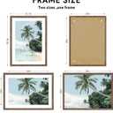Hongkee 20x28 Picture Frame, Rustic Brown Wood Style, Wall Mounting | Display Posters 16 x 24 with Mat or 20 x 28 without Mat, 1 Pack for Photos, Artwork; Fits Home, Office & Gallery Wall Decor