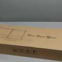 Kitstorack 2-Pack Narrow Console Table with Adjustable Height (25"-33") & 2 Power Outlets, Skinny Behind Couch Table, 79" Long x 5.9" Wide Sofa Side Table for Living Room, Rustic Brown