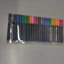 24-Pack Shimmer Silver Outline Pens, Glitter Markers Metallic Ink Waterproof Quick-Dry Low-Odor Fiber Tip for Journals Greeting Cards Bullet Notes Vibrant Durable