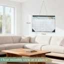 2 x Desk Calendar 2026 Large 17" x 12"- Jan 2026 to June 2027, Marble Design 18 Months Monthly Calendar, PP Cover Wall Calendar 2026 for Office, Classroom & Home