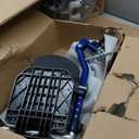 Drive Medical Blue Streak Lightweight Foldable Wheelchair - Enhanced Mobility Support - Durable Construction - Padded Comfort - Swing-Away Leg Rests - Desk Arms - Blue/Black - 16 Inch Seat