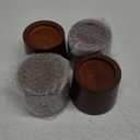 Wood Bed Furniture Risers Blocks - 3 inch Set of 4 Bed Risers, Heavy Duty Solid Wood Round Risers, Sofa Riser with Non-Slip Pad, Create Storage Space and Easy Cleaning for The Sweeper