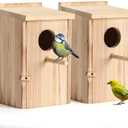 2 Pack Bird Houses for Outside, Hummingbird House Outdoor, Birdhouse kit,Bluebird Finch Swallow Wren Chickadee