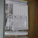bussdis 3 Tier Bracelet Holder Display - Detachable T Bar Pure White Velvet Bracelet Holder, Jewelry Holder Organizer for Bracelet, Necklace, Earrings, Rings