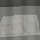 JOYMOOP Cleaning Cloths, Reusable Multi-Purpose Cleaning Rags, Highly Absorbent Kitchen Dish Towels, Quick Drying, Counters & Washing Dishes,11" x11" - 2pcs (Main White + Rainbow Stitch)