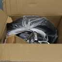 KKTONER PU Leather Round Rolling Stool with Foot Rest Swivel Height Adjustment Spa Drafting Salon Tattoo Work Office Massage Stools Task Chair Small (Black)