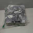 TURSTIN 8 Pack 4 Inch Furniture Legs Plastic Sofa Couch Legs Square Tapered Feet Sofa Legs with M8 T-Nuts Screws for Legs Sofas Chairs Cabinets Dressers Beds, Black