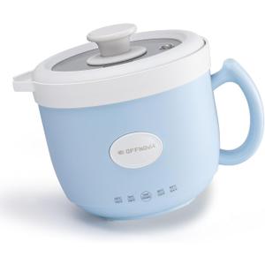 OFFNOVA Wax Melter 1.2L, 35OZ Candle Making Kit with Pouring Spout Suitable for Candle DIY Hobbyist Wax Warmer, Easy to Clean, Gift for Woman Man, Blue (Candle Melting Pot)