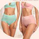 Cotton Underwear High Waisted Womens Full Coverage Ladies Comfy Panties (Regular & Plus Size) (M)