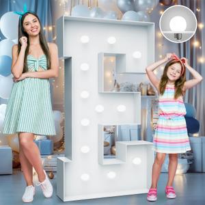 4FT Marquee Light Up Letters - Cool White Light Up Letters E with Fixed Water Bag, Party Decoration Large Marquee Light Up Letters can Be Used for Wedding Decoration, Birthday Party Decoration