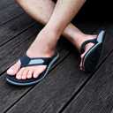 MALIDA Mens Flip Flops Non-Slip Bathroom Shower Shoes Cushion foam Indoor and Outdoor Thong Sandals Size 13