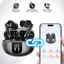 AI Language Translation Earbuds, in-Ear Bluetooth 5.4 with Noise-Canceling, Real-Time 2-Way Translation in 144 Languages, Ideal for Travel, Business and Learning (Black)