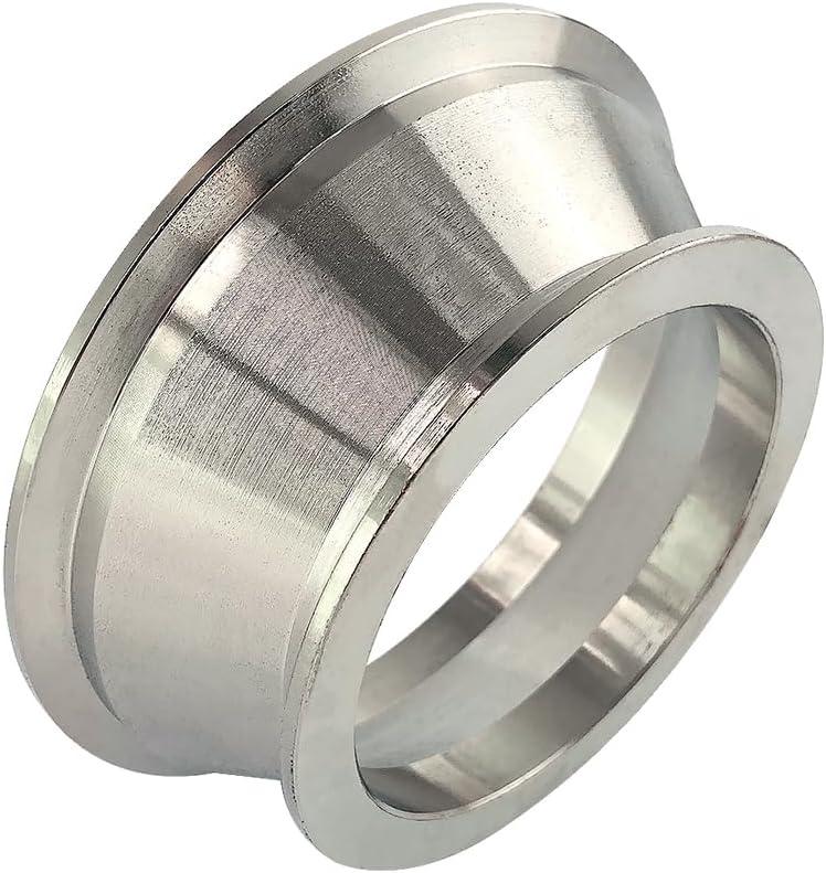 3" to 3.5" Exhaust Flange Adapter,Turbo Exhaust V-band Adaptor Flange CNC(3"ID to 3-1/2"ID)