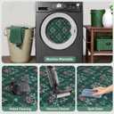 Tangsoo 2x3 Small Washable Entry Rug,Non Slip Green Floral Throw Area Rugs for Entryway,Front Door Mats Indoor Entrance Carpet for Kitchen Office Laundry, Soft Kids & Pets Friendly