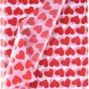 CHRORINE Tissue Paper for Packaging 60 Sheets Gift Wrapping Tissue Paper Heart Design Art Paper for Crafts Valentine's Day Wedding Party DIY Decor (A2-Valentine)