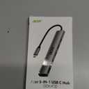 Acer 5 in 1 USB C Hub with 4K HDMI, 100W Power Delivery, 3 USB A Data Ports, USB C to HDMI Multiport Adapter for Laptop, PC, Tablet, MacBook Air, iPad Air, iMac, iPhone 15/16 Pro/Pro Max