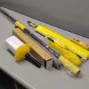 20 Foot High Ceiling Duster Kits with 5-12ft Heavy Duty Extension Pole, High Reach Duster for Cleaning, Microfiber Feather Duster, Cobweb Duster, Ceiling Fan Duster, Window Squeegee & Cleaner