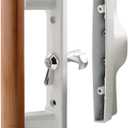 Prime-Line C 1194 Patio Door Internal Style door Handle, White, 3-1/2 In. Hole Centers (Single Pack)