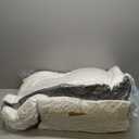 4PCS Orthopedic Bed Wedge Pillow Set for Sleeping, Post Surgery Foam Support Pillows for Back, Neck and Leg Pain Relief, Adjustable Triangle Pillow  Acid Reflux, GERD & Snoring Recovery, White Grey