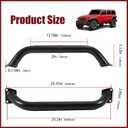 Brush Guard Compatible with 2018-2025 Jeep Wrangler JL & 2020-2025 Gladiator JT Steel Bull Bar Grille Brush Guard Replaces 82215351