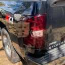 Tail Lights compatible with 2007-2014 Chevy Silverado 1500 2500HD 3500HD(2007 New Body Style only), 2007-2013GMC Sierra 3500HD (Red Smoked Lens-1 Pair(Left+Right), Not Include Bulbs&Wiring Harness)