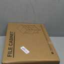 GYIIYUO 2 Drawer File Cabinet with 24'' Extended Desktop, Mobile Filing Cabinet, Rolling File Cabinet with Side Bag, Fabric Drawer, Fits A4/Letter Size, Printer Stand Home Office, Light Brown