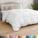 Oversized Queen Size, White Alternative Down Comforter - Warm, Lightweight & Breathable Hotel Quality Bedding Set for Men, Women, Kids & Teens - All Season Cooling Microfiber Duvet Insert Comforter