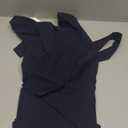 MUXXN Women's Vintage Faux Wrap V Neck 3/4 Sleeve Formal Classic Party Work Dress with Belt