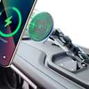 For Jeep 2024 2025 2026 Wrangler JL JLU Gladiator JT 4XE Phone Mount, Wireless Charging Phone Holder for JEEP Wrangler Gladiator 2/4 Door Accessories, Made of Metal, for All Smartphones (NOT fit JK)